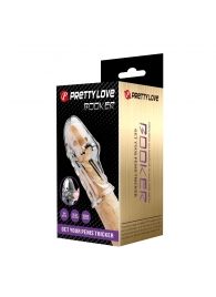 Прозрачная насадка на пенис Booker - 8 см. - Baile - в Долгопрудном купить с доставкой