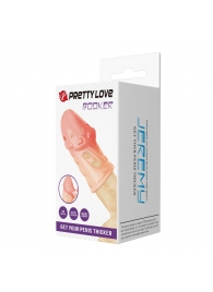 Телесная насадка на пенис Booker - 8 см. - Baile - в Долгопрудном купить с доставкой