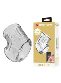 Прозрачная насадка на пенис и мошонку - Baile - в Долгопрудном купить с доставкой