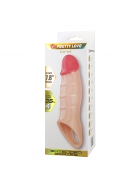 Телесная удлиняющая насадка на пенис Darnel - Baile - в Долгопрудном купить с доставкой