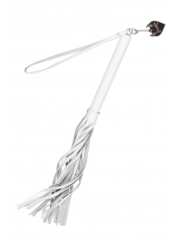 Белая кожаная плеть - 50 см. - Pecado - купить с доставкой в Долгопрудном