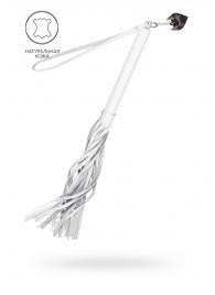 Белая кожаная плеть - 50 см. - Pecado - купить с доставкой в Долгопрудном