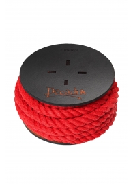 Красная веревка для шибари на катушке - 5 м. - Pecado - купить с доставкой в Долгопрудном