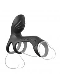 Черная насадка на пенис Ultimate Couples Cage Pro - Pipedream - в Долгопрудном купить с доставкой