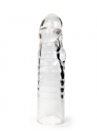 Прозрачная закрытая насадка на член - 15 см. - Sex Expert - в Долгопрудном купить с доставкой