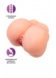 Реалистичный мастурбатор в форме попки с 2 любовными входами - No Name - в Долгопрудном купить с доставкой