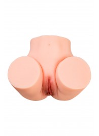 Телесный мастурбатор в форме попки с 2 любовными входами - No Name - в Долгопрудном купить с доставкой