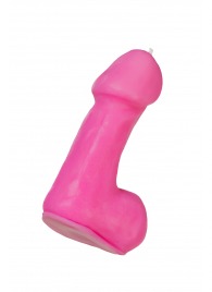 Розовая свеча в форме пениса - 47 гр. - Pecado - купить с доставкой в Долгопрудном