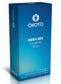 Презервативы OKOTO Mega Mix - 18 шт. - Sitabella - купить с доставкой в Долгопрудном