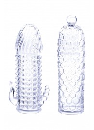 Набор из 2 прозрачных насадок на член Seductive Tickler Sleeves Set - NMC - в Долгопрудном купить с доставкой