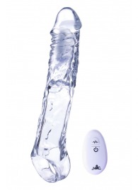 Прозрачная насадка-удлинитель Length Enhancer With Bullet с подхватом - 22,3 см. - NMC - в Долгопрудном купить с доставкой