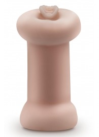 Телесный люминесцентный двусторонний мастурбатор Tasha - Blush Novelties - в Долгопрудном купить с доставкой