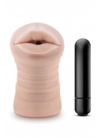 Телесный мастурбатор-ротик Nicole Vibrating Masturbator - Blush Novelties - в Долгопрудном купить с доставкой