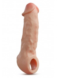 Телесная насадка-удлинитель Intrepid 9.25 Inch Realistic Penis Extender Sleeve - 23,5 см. - Blush Novelties - в Долгопрудном купить с доставкой