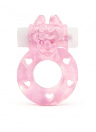 Розовое эрекционное виброкольцо в форме зайчика - 1137 - в Долгопрудном купить с доставкой