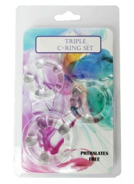 Набор из 3 эрекционных прозрачных колец - Boys of Toys - в Долгопрудном купить с доставкой