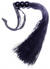 Черная силиконовая плетка - 25,4 см. - Boys of Toys - купить с доставкой в Долгопрудном