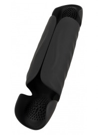 Черный вибромастурбатор с трехточечной стимуляцией Penis Trainer with 3 Point Stimulation - Orion - в Долгопрудном купить с доставкой