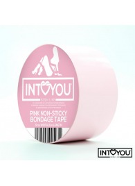 Розовый скотч для фиксации Non-Sticky Bondage Tape - 15 м. - Intoyou - купить с доставкой в Долгопрудном
