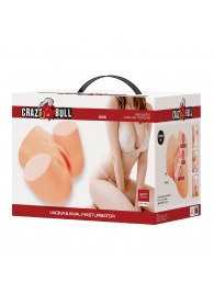 Телесный мастурбатор Liora с 2 любовными тоннелями - Baile - в Долгопрудном купить с доставкой