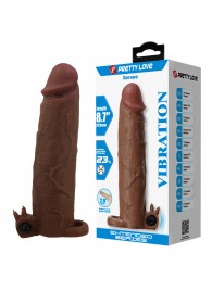 Коричневая насадка на пенис Xerxes - 22 см. - Baile - в Долгопрудном купить с доставкой