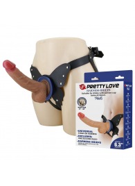 Поясной страпон Wells: трусики в форме бабочки и фаллоимитатор-насадка - Baile - купить с доставкой в Долгопрудном
