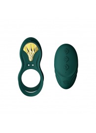Зеленое эрекционное виброкольцо Bayek с пультом ДУ - Zalo - в Долгопрудном купить с доставкой