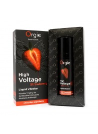 Жидкий вибратор Orgie High Voltage Strawberry - 15 мл. - ORGIE - купить с доставкой в Долгопрудном