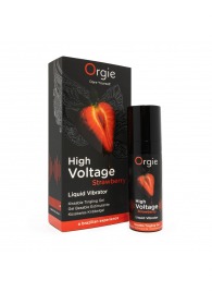 Жидкий вибратор Orgie High Voltage Strawberry - 15 мл. - ORGIE - купить с доставкой в Долгопрудном