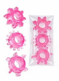 Комплект из трех розовых эрекционных колец - Erowoman-Eroman - в Долгопрудном купить с доставкой