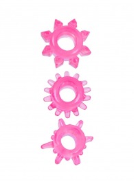 Комплект из трех розовых эрекционных колец - Erowoman-Eroman - в Долгопрудном купить с доставкой