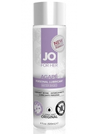 Женский лубрикант на водной основе JO AGAPE LUBRICANT ORIGINAL - 120 мл. - System JO - купить с доставкой в Долгопрудном