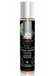 Лубрикант с ароматом мятного шоколада JO GELATO MINT CHOCOLATE - 30 мл. - System JO - купить с доставкой в Долгопрудном