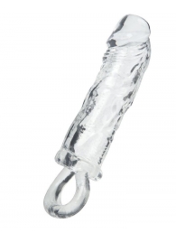 Прозрачная насадка с петлёй для фиксации - 14 см. - ToyFa - в Долгопрудном купить с доставкой