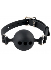 Силиконовый кляп-шар с отверстиями для дыхания Silicone Breathable Ball Gag Small - Pipedream - купить с доставкой в Долгопрудном