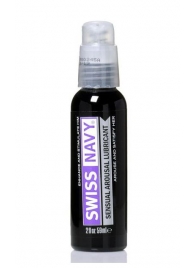 Возбуждающий гель-лубрикант на водной основе Sensual Arousal Lubricant - 59 мл. - Swiss navy - купить с доставкой в Долгопрудном