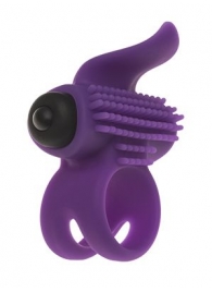 Эрекционное кольцо с подхватом мошонки и стимуляцией клитора Bullet Lastic Ring - Adrien Lastic - в Долгопрудном купить с доставкой