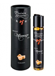 Массажное масло с ароматом карамели Huile de Massage Gourmande Caramel - 59 мл. - Plaisir Secret - купить с доставкой в Долгопрудном
