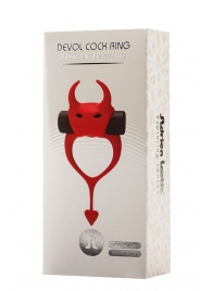 Красное эрекционное кольцо в форме дьяволенка DEVOL COCKRING - Adrien Lastic - в Долгопрудном купить с доставкой