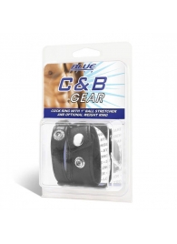 Утяжка для мошонки и пениса Cock Ring With 1  Ball Stretcher And Optional Weight Ring - BlueLine - купить с доставкой в Долгопрудном