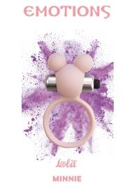 Розовое эрекционное виброколечко Emotions Minnie Light pink - Lola Games - в Долгопрудном купить с доставкой