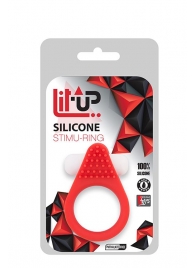 Красное эрекционное кольцо LIT-UP SILICONE STIMU RING 1 RED - Dream Toys - в Долгопрудном купить с доставкой
