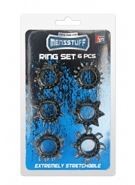 Набор из 6 дымчатых эрекционных колец MENZSTUFF 6PC STRECHEABLE RING SET - Dream Toys - в Долгопрудном купить с доставкой