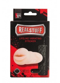 Мастурбатор-ротик с вибрацией REALSTUFF VIBRATING MASTURBATOR MOUTH - Dream Toys - в Долгопрудном купить с доставкой