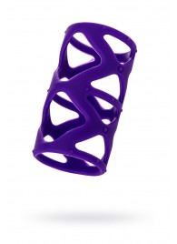 Фиолетовая насадка-сетка на пенис - 7,5 см. - A-toys - в Долгопрудном купить с доставкой
