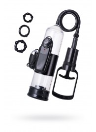 Вакуумная помпа A-toys с вибропулей и эрекционными кольцами - A-toys - в Долгопрудном купить с доставкой