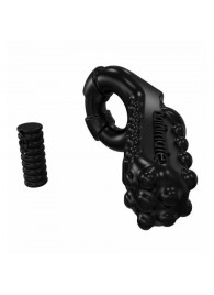 Чёрное эрекционное виброкольцо Tickle - Bathmate - в Долгопрудном купить с доставкой