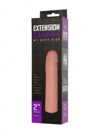 Насадка-удлинитель Extension sleeve телесного цвета - 18,5 см. - Sitabella - в Долгопрудном купить с доставкой