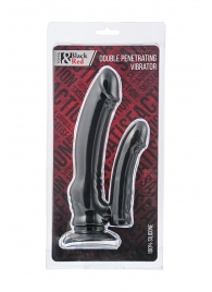 Чёрный вибратор для двойного проникновения - 19,5 см. - ToyFa