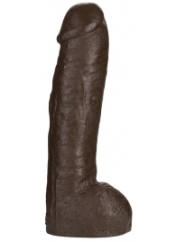 Большая насадка для трусиков Vac-U-Lock Realistic Hung - 31,7 см. - Doc Johnson - купить с доставкой в Долгопрудном